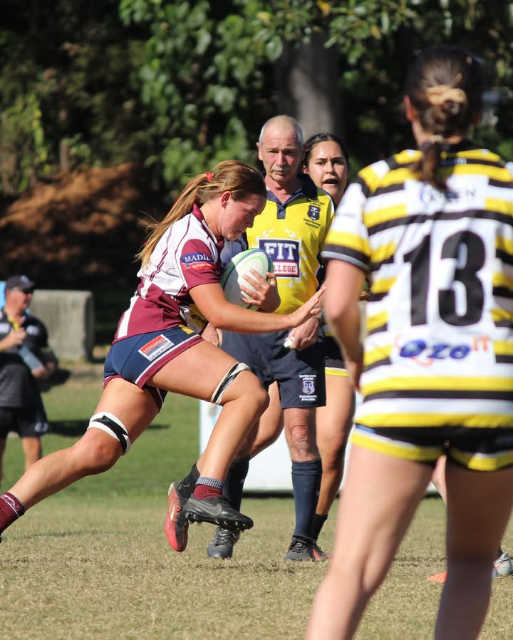 Dillyn playing for Noosa Dolphins